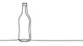 Single bottle Vector illustration isolated on white background.