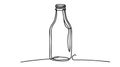 Single bottle Vector illustration isolated on white background.