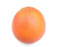 A single bright grapefruit on a white background. Exotic and tropical citruses. Ripe and raw grapefruit. Vitamin C.