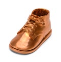Bronze Baby Shoe Royalty Free Stock Photo