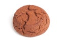 Single brown cookie