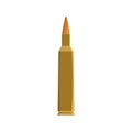 Single bullet icon, flat style