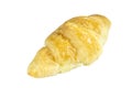 Single Butter Croissant isolated on white