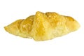 Single Butter Croissant isolated on white