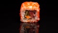 Single california sushi roll Royalty Free Stock Photo