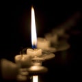 Single candle Royalty Free Stock Photo