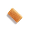 Single caramel candy on white, isolated Royalty Free Stock Photo