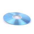 Single CD disc data isolated Royalty Free Stock Photo