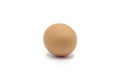 Single egg isolated on white Royalty Free Stock Photo