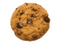 Single Chocolate Chip Cookie w/ Path Royalty Free Stock Photo