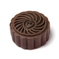 Single chocolate Mooncake, a new variation of mooncake for Mid-Autumn Festival close up
