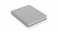 Blank Grey Hardcover Book Isolated on White Background Royalty Free Stock Photo