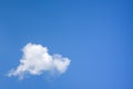 single cloud in the blue sky background Royalty Free Stock Photo