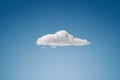 Single cloud at the blue sky Royalty Free Stock Photo