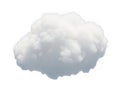 Single cloud fluffy white isolated on transparent background Royalty Free Stock Photo