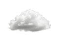 Single cloud puff isolated on white background Royalty Free Stock Photo