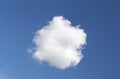 Single cloud Royalty Free Stock Photo