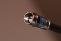 Single coaxial cable Royalty Free Stock Photo