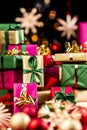 Single-Colored Xmas Gifts Stacked Up Royalty Free Stock Photo