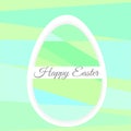 Single Colorful Easter Egg on background