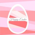 Single Colorful Easter Egg on background