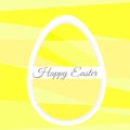 Single Colorful Easter Egg on background