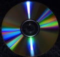 Single Compact Disc or DVD closeup detail Royalty Free Stock Photo