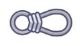 Single Continuous Rope Loop Icon, Unity and Simplicity, Strong Bond, vector design Generative AI Royalty Free Stock Photo
