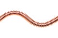 Single copper line Royalty Free Stock Photo