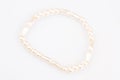 Single copy bracelet necklace in white plastic pearl