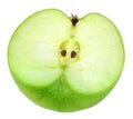 Single cross of green apple
