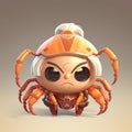 Single Cute and Fun Spider Character: Adorable Arachnid Illustration Generative AI