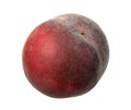 Single dark-red peach. Royalty Free Stock Photo