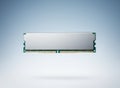 Single DDR RAM Memory Module Isolated on Clean Background Royalty Free Stock Photo