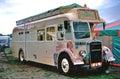 Single decker bus converted into home