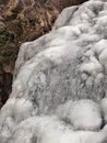 Frozen Waterfalls at Hanging Rock State Park Royalty Free Stock Photo