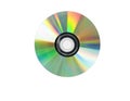 Single disc cd isolated on white. Royalty Free Stock Photo