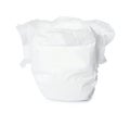 Single disposable baby diaper isolated