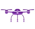Single Drone Quadcopter with Camera Royalty Free Stock Photo