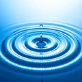 Digital Water Ripple with Binary Code Royalty Free Stock Photo