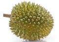 Single Durian fruit isolated on white background Royalty Free Stock Photo