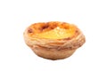 Single egg tart Royalty Free Stock Photo