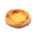 Single egg tart Royalty Free Stock Photo