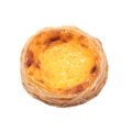Single egg tart Royalty Free Stock Photo