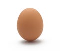 Single egg on white background Royalty Free Stock Photo