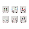Single electric adapter cartoon character with sad expression