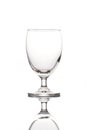 Single empty wine glass Royalty Free Stock Photo