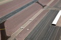 Single engine aircraft on taxiway