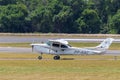 Single-engine Cessna R182 Skylane RG. Royalty Free Stock Photo