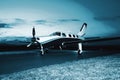 Single engine piston aircraft Royalty Free Stock Photo